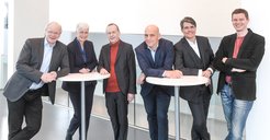The Board of Directors from left to right: Prof. Dr. Dr. h.c. Ferdi Schüth, Dr. Verena Schultz-Coulon, Prof. Dr. Alois Fürstner, Prof. Dr. Ben List, Prof. Dr. Frank Neese, Prof. Dr. Tobias Ritter