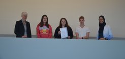 f.l.t.r.: Dr. Verena Schultz-Coulon, Johanna Mengeler, Nadine Sauerborn, Philipp Schlathölter, Laila Sahraoui