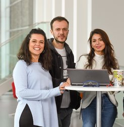 Roberta Properzi (left) is working as Post Doc at the institute.