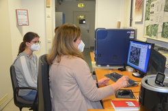 Silvia Palm arbeitet in der Kristallographie und Elektronenmikroskopie.