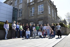 Glückliche Teilnehmerinnen beim Girls'Day 2022 am Max-Planck-Institut für Kohlenforschung.