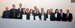 Assembly of the Ernst Haage awardees, their mentors, the Board of Trustees of the Ernst Haage Foundation and the directors of the Max Planck Institutes in Mülheim.