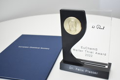 The Award was designed in the mechanical workshops of the Max Planck Institute.